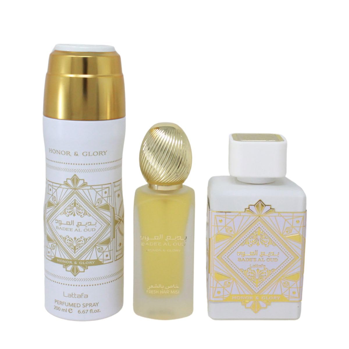 Lattafa  Badee al Oud Honor Glory EDP 100 Uni+200 Deo+50 Hair Mist
