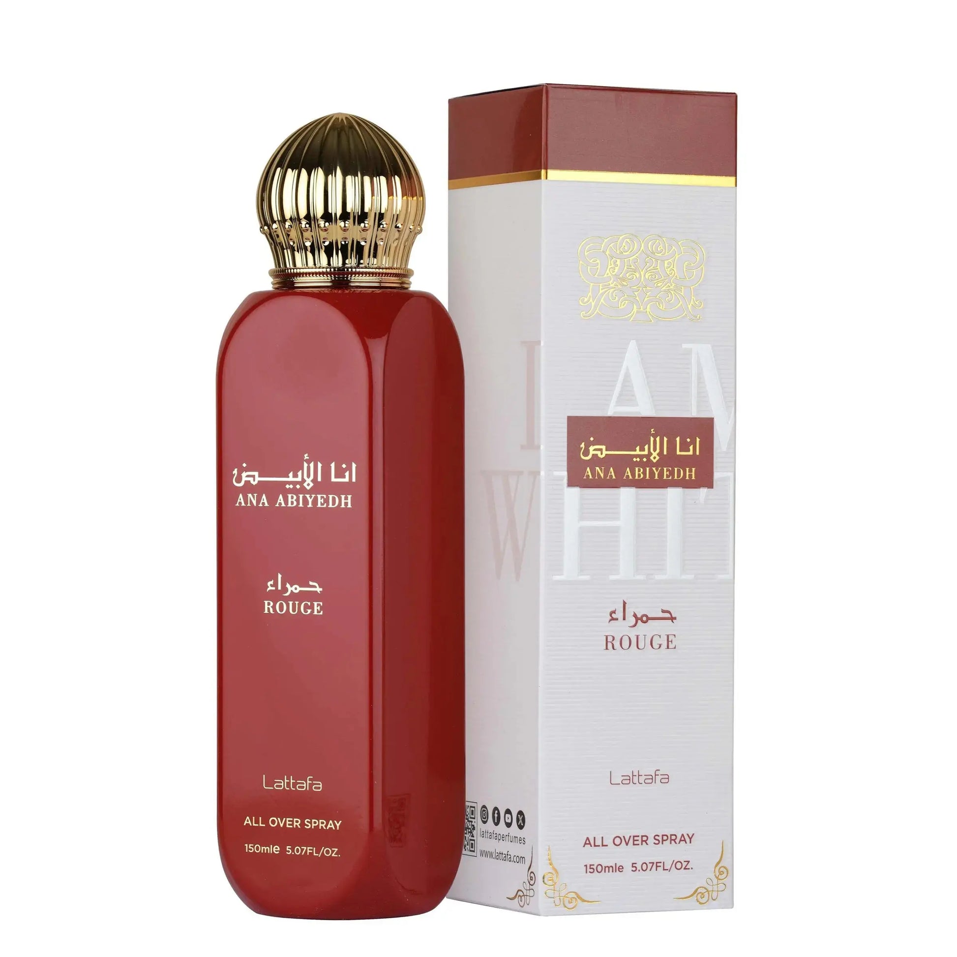 Lattafa  Ana Abiyedh Rouge Body Sprey 150 W
