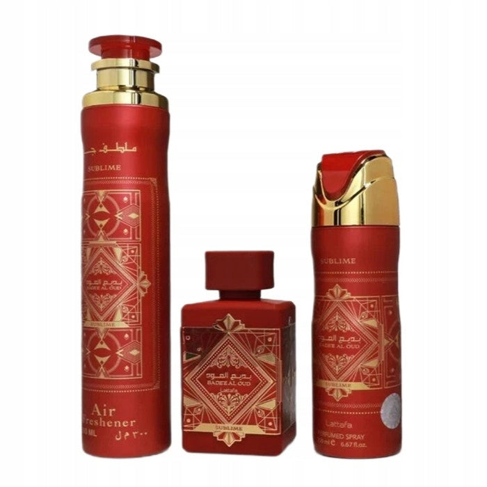 Lattafa  Badee al Oud Sublime EDP 100 Uni+200 Deo+300 Ароматизатор
