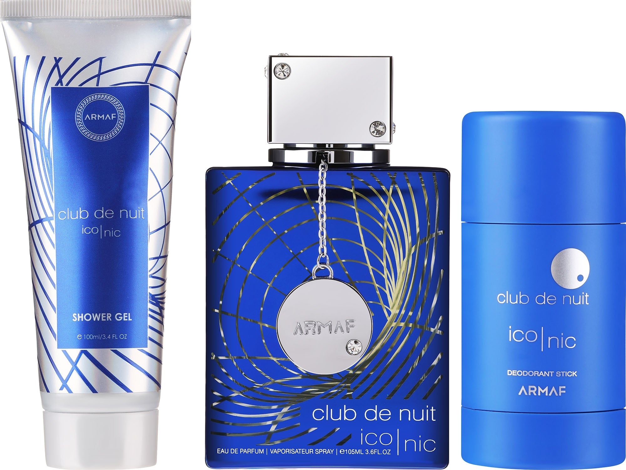 Armaf Club De Nuit Blue Iconic EDP 105 M+100 S.G+75 Deostick